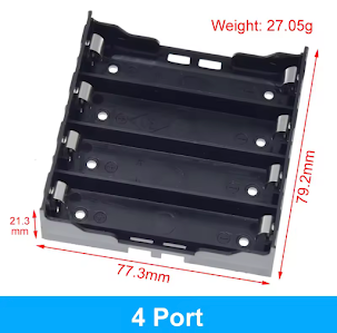 4 slot 18650 battery box